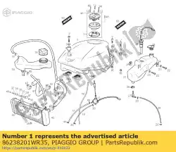 Here you can order the fuel tank from Piaggio Group, with part number 86238201WR35: