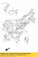 9456132F00, Suzuki, cuscino, cofano suzuki gsf 1200 2001 2002 2003 2004 2005, Nuovo