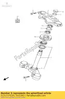 5131117G20, Suzuki, cabeça, direção suzuki sv 650 2003 2004 2005 2006 2007 2008 2009 2010 2015, Novo