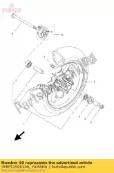 Ici, vous pouvez commander le gear unit assy auprès de Yamaha , avec le numéro de pièce 4YBF51900100: