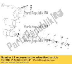 Aquí puede pedir espaciador de Piaggio Group , con el número de pieza 653348: