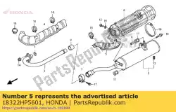 Qui puoi ordinare copertina, fr. Silenziatore da Honda , con numero parte 18322HP5601: