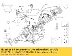 Aquí puede pedir vaina de Piaggio Group , con el número de pieza CM007419: