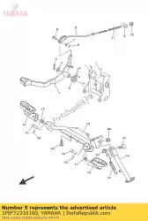 stang, rem van Yamaha, met onderdeel nummer 1P6F72310100, bestel je hier online: