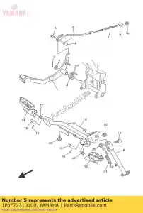 yamaha 1P6F72310100 stang, rem - Onderkant