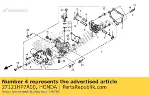 honda 27121HP7A00 placa, corpo da válvula - Lado inferior