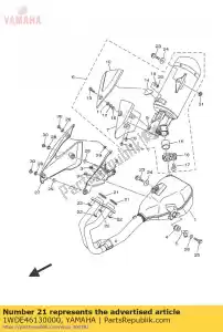 yamaha 1WDE46130000 pakking, uitlaatpijp - Onderkant