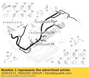 Piaggio Group 1D001672 kabelbaum - Bottom side