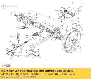 aprilia AP8121118 muelle helicoidal - Lado inferior