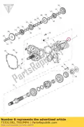 Ici, vous pouvez commander le boulon hhf m6 x 25 s/s auprès de Triumph , avec le numéro de pièce T3331182: