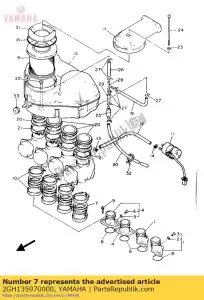 Yamaha 2GH135970000 joint, carburetor 3 - Bottom side