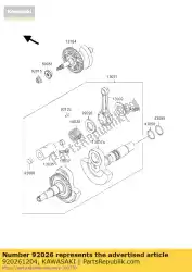 Here you can order the spacer,38x58x1. 5 from Kawasaki, with part number 920261204: