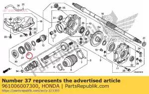 honda 961006007300 rodamiento, bola radial, 6007 - Lado inferior