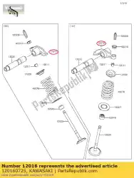 Here you can order the 01 arm-rocker from Kawasaki, with part number 120160725: