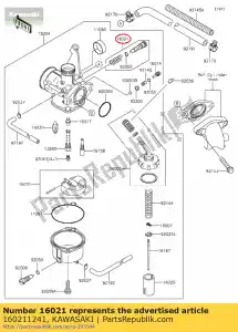 kawasaki 160211241 ogranicznik ?rubowy przepustnicy klx110-a2 - Dół