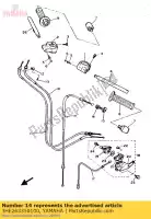 3HE263350100, Yamaha, Linka, sprz?g?o yamaha fzr 600 1991 1992 1993, Nowy