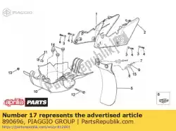 Qui puoi ordinare la decalcomania del pannello laterale da Piaggio Group , con numero parte 890696: