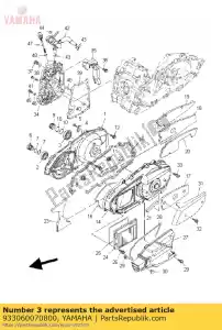 yamaha 933060070800 llevando - Lado inferior