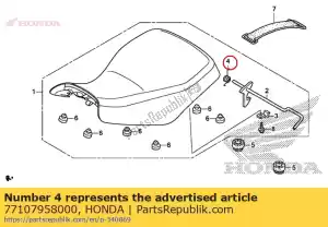 Honda 77107958000 spr??yna, blokada siedzenia - Dół