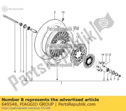 Ici, vous pouvez commander le tasse auprès de Piaggio Group , avec le numéro de pièce 649548: