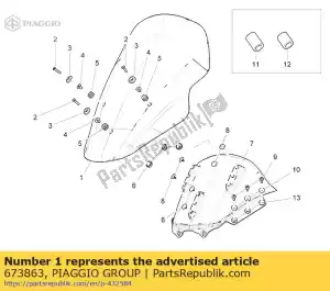 Piaggio Group 673863 parabrezza - Il fondo