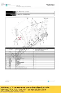 Piaggio Group 654688 protezione piastra posteriore scudo gamba sinistra - Il fondo