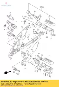 Suzuki 021123520B schroef - Onderkant