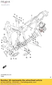 Suzuki 4156129F00 band,battery ho - Bottom side