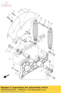 yamaha 9580M0606500 bullone, flangia - Il fondo