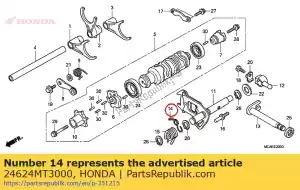 honda 24624MT3000 ressort, changement de vitesse - La partie au fond