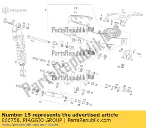 Piaggio Group 866758 t bush l=335mm - Bottom side