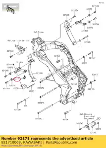 kawasaki 921710069 clamp vn1600-a1 - Bottom side