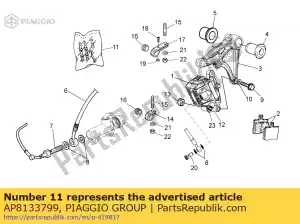 Piaggio Group AP8133799 alfinetes + molas de pinça - Lado inferior