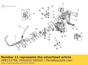 aprilia AP8133799 pins+caliper springs - Bottom side