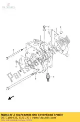 Here you can order the bolt,8x190 from Suzuki, with part number 0910308435: