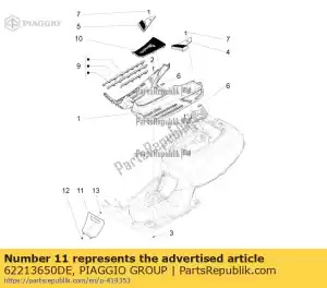 Piaggio Group 62213650DE pomalowana pokrywa rewizyjna ?wiecy zap?onowej - Dół