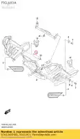 4761244H00, Suzuki, almofada, quadro c suzuki sfv v-strom 650 2009 2010 2011 2012 2014 2015 2017 2018 2019, Novo