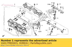 Qui puoi ordinare nessuna descrizione disponibile al momento da Honda , con numero parte 16017MEE003: