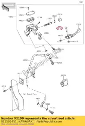 Ici, vous pouvez commander le boulon kx80-n3 auprès de Kawasaki , avec le numéro de pièce 921501451: