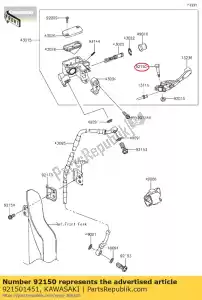 kawasaki 921501451 boulon kx80-n3 - La partie au fond