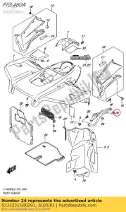 suzuki 5333231G00291 spatbord, voorkant - Onderkant