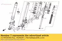 51405KR8762, Honda, etiket honda r2 (t) japan rvf 250 400 1995 1996, New