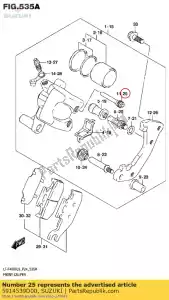 Suzuki 5914539D00 pin,hanger - Bottom side