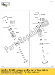 Kawasaki 921800889 shim,t=1.675 - Bottom side