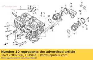 Honda 16212MM2680 jet, isolant - La partie au fond