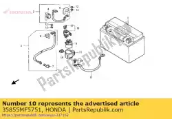 Here you can order the holder assy., fuse from Honda, with part number 35855MF5751: