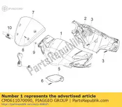 Qui puoi ordinare coperchio manubrio anteriore da Piaggio Group , con numero parte CM0611070090: