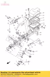 Aqui você pode pedir o conjunto do corpo do acelerador em Yamaha , com o número da peça 5D7E37500100: