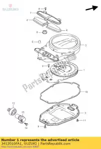 suzuki 3412010FA1 speedometer - Bottom side