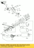 310640589, Kawasaki, pipe-comp kawasaki kx  f kx450f 450 , Nuevo